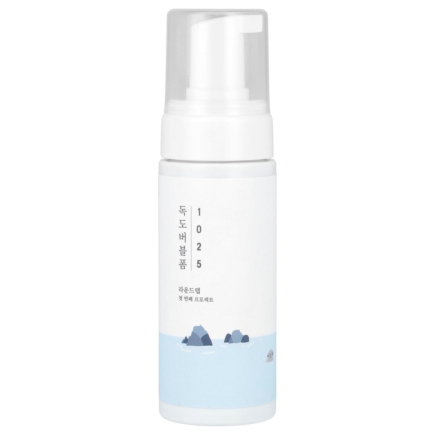 ROUND LAB 1025 Dokdo Cleanser 10.14 Fl Oz, Low pH Facial Cleanser for Sensitive Skin, Rich Soft Bubbles for Deep Cleansing and Makeup Removal, Hydrating Face Wash with Deep Sea Water, Korean Skin Care