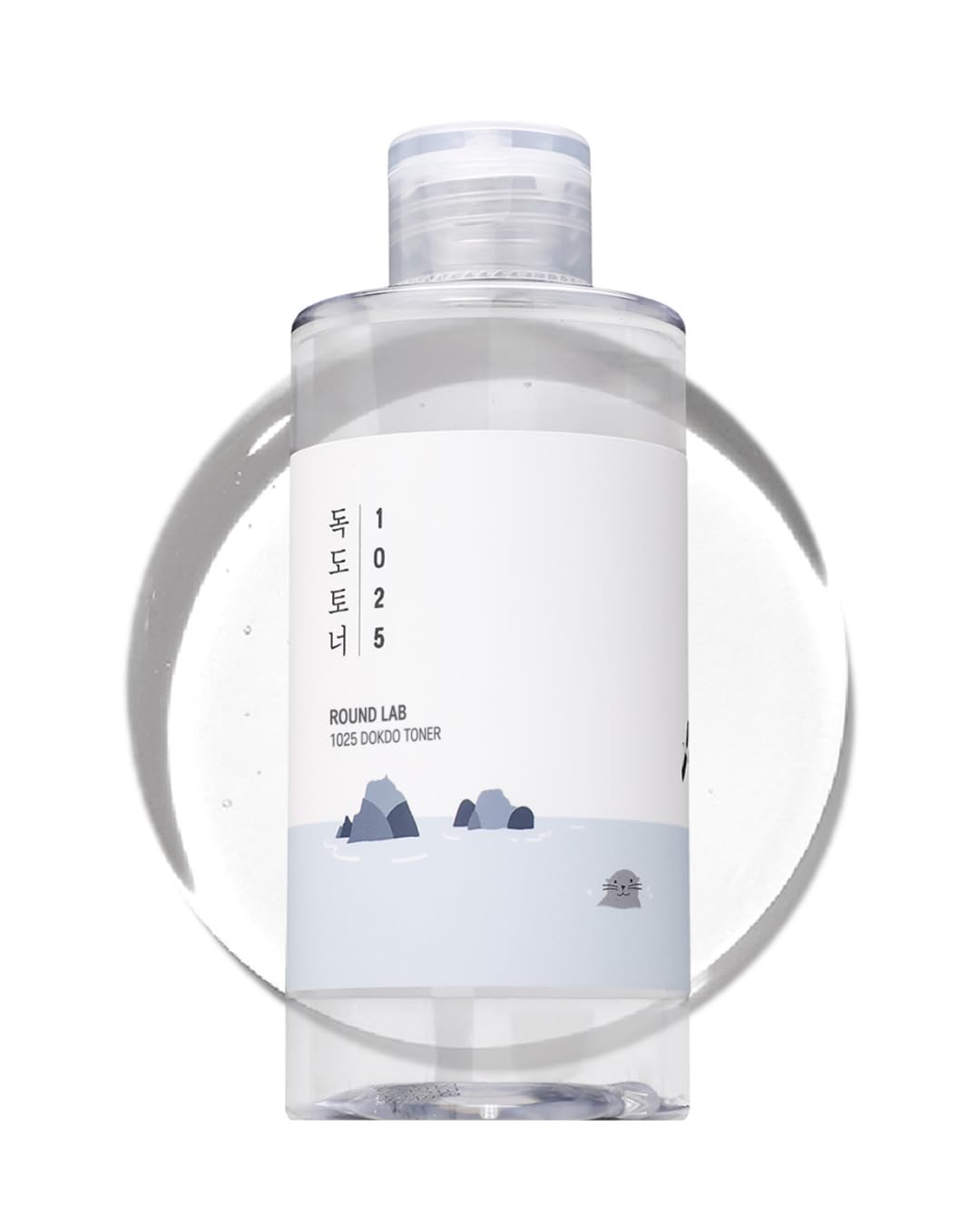 ROUND LAB 1025 Dokdo Toner 6.76 Fl Oz, Oil Control and Reduces Excess Sebum, Gentle Exfoliating Facial Toner, Deep Sea Water for Moisturization, Soft Finish Without Stickiness, Korean Skin Care