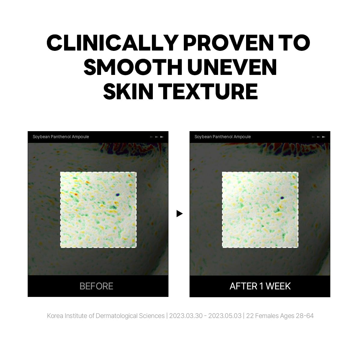 ROUND LAB Soybean Panthenol Ampoule 1.69 Fl Oz, Deep Hydration Serum with Nano Niosome Panthenol, and Ceramides for Skin Barrier Strengthening and Non Sticky Moisture Retention, Korean Skincare