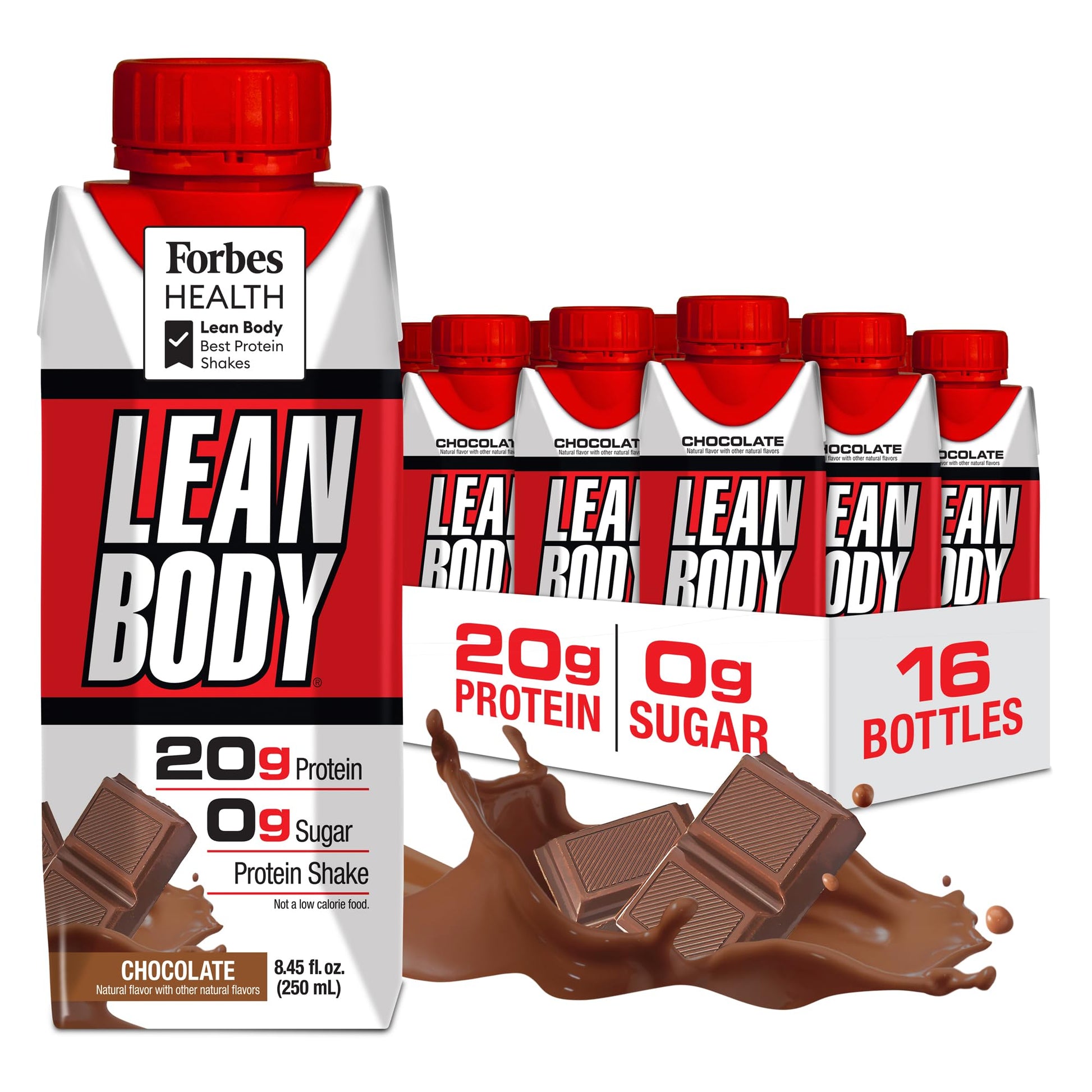 Lean Body Ready-to-Drink Salted Caramel Protein Shake, 40g Protein, Whey Blend, 0 Sugar, Gluten Free, 22 Vitamins & Minerals, 17 Fl Oz (Pack of 12)