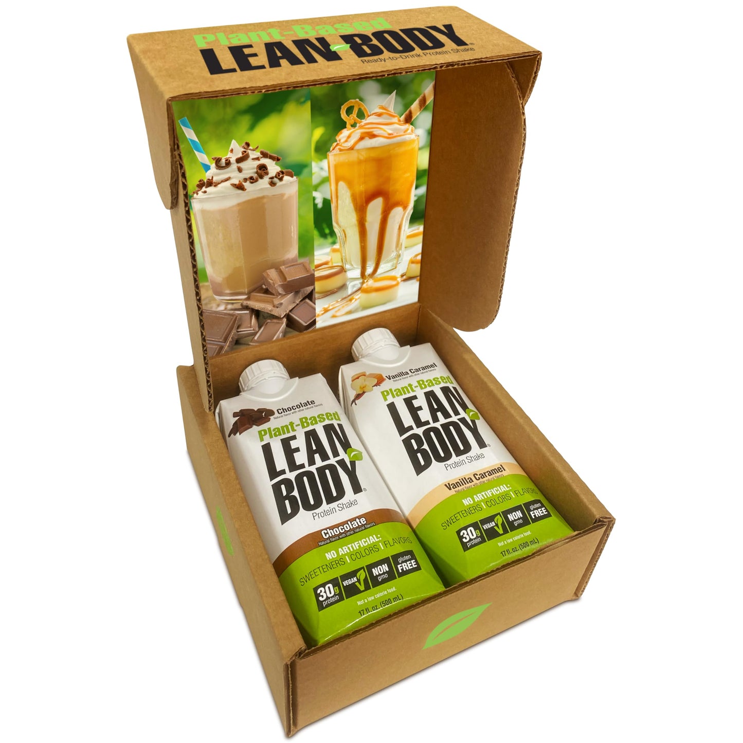 Lean Body Ready-to-Drink Salted Caramel Protein Shake, 40g Protein, Whey Blend, 0 Sugar, Gluten Free, 22 Vitamins & Minerals, 17 Fl Oz (Pack of 12)